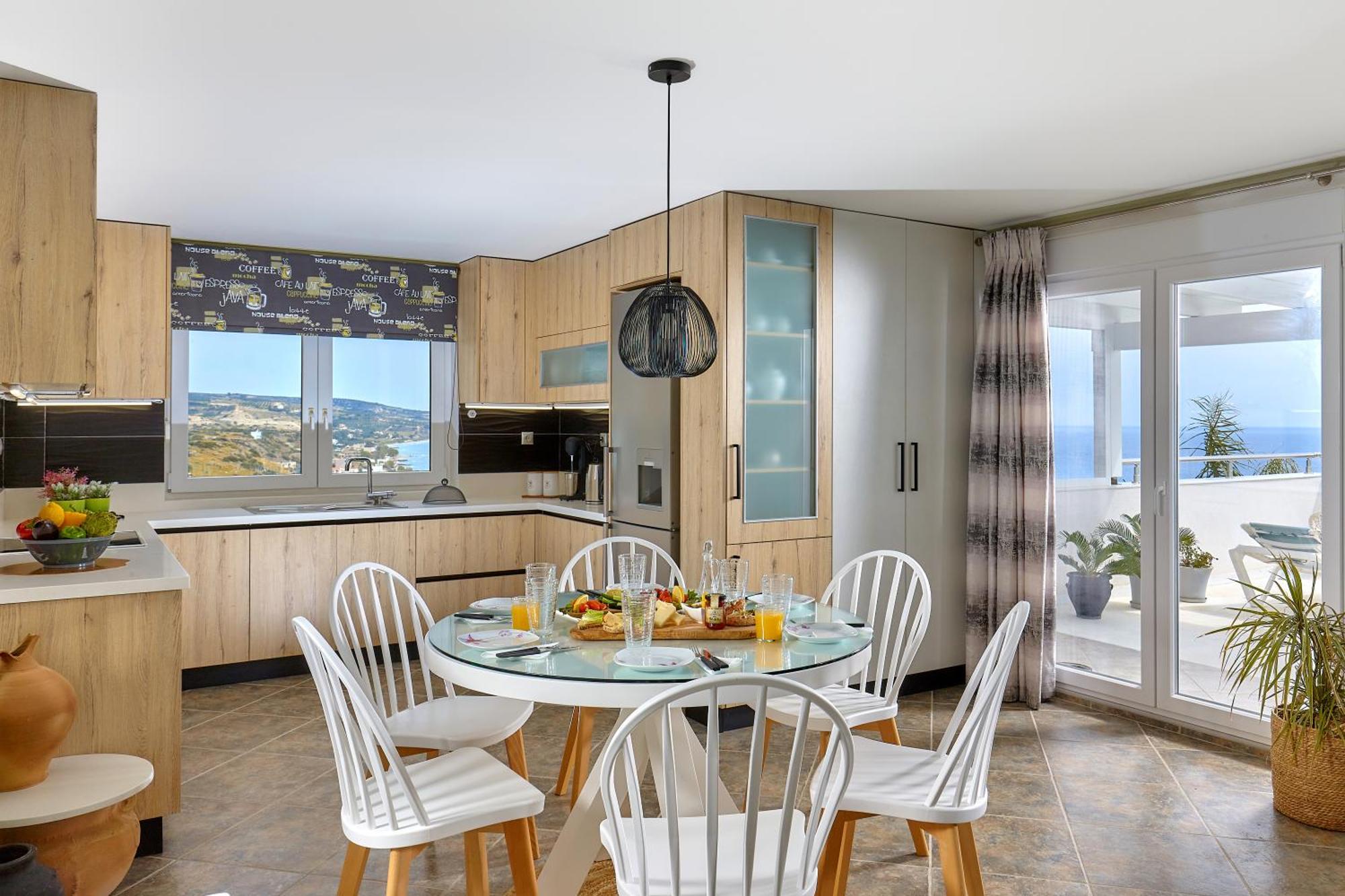 Appartement Breathtaking Sea View Flat In South Crete à Keratokampos Extérieur photo