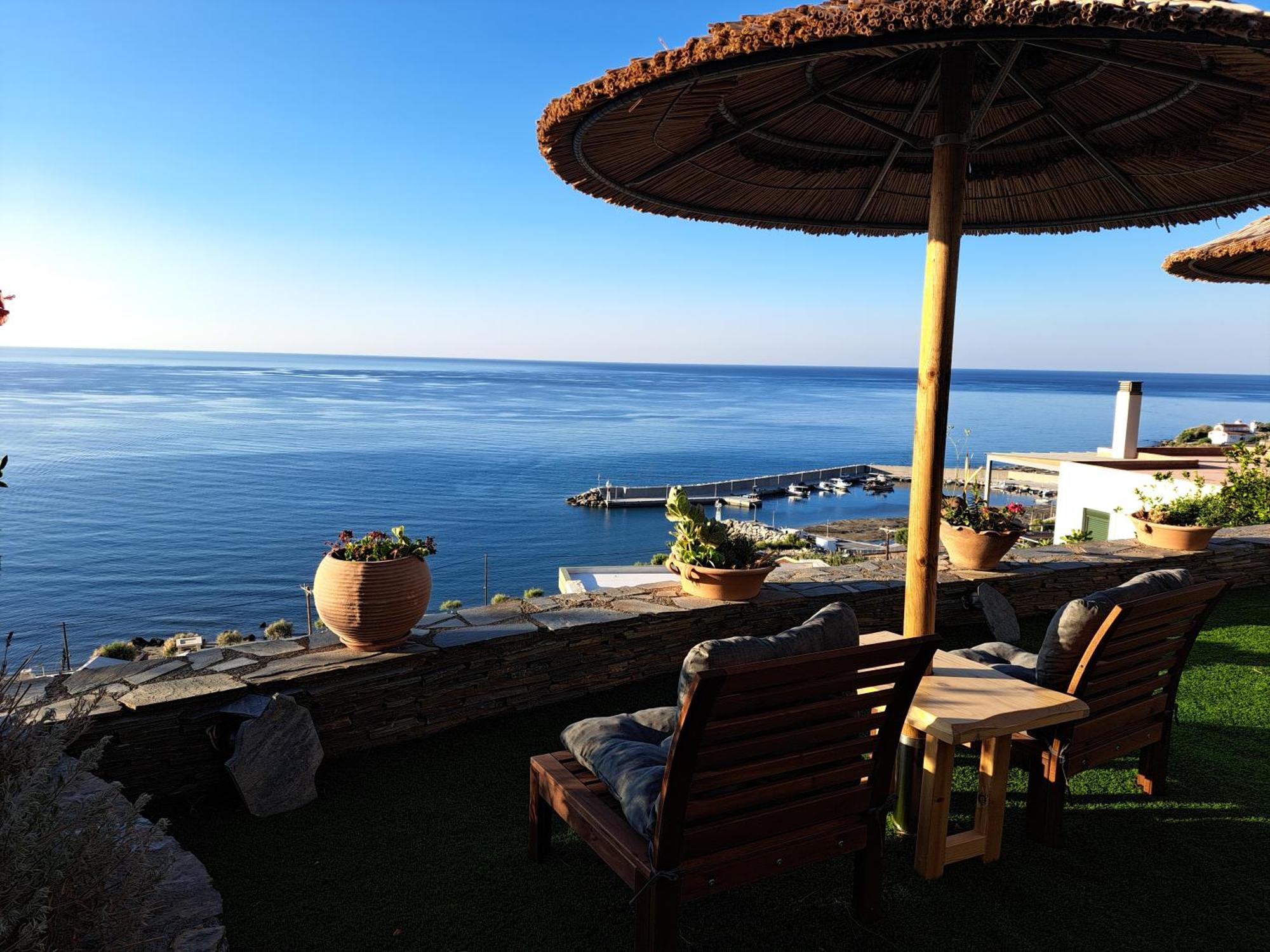 Appartement Breathtaking Sea View Flat In South Crete à Keratokampos Extérieur photo